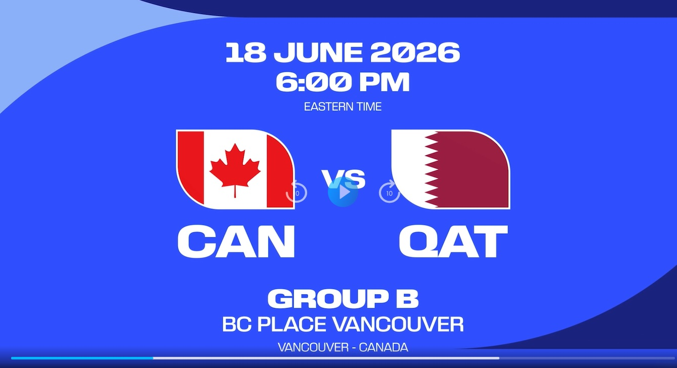 Link xem trực tiếp Canada và Qatar (bảng B World Cup 2026)
